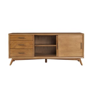HMS di lusso moderno 64 \ "marrone MDF TV Stand soggiorno mobili per la casa con cassetti e porta scorrevole pannello in legno stile - Product Image 6