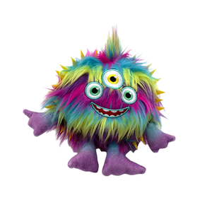 OEM/ODM Peluche de Monstruo Esponjoso con Pelaje Colorido, Forma de Monstruo Grande, Adorable Muñeco de Compañía para Niños, Colgante de Peluche para Llavero - Product Image 2