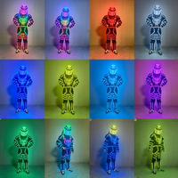 Traje de Robot LED Luminoso para Bailarines, Ideal para Actuaciones en Bares, Fiestas y Escenarios, con Luces LED y Acrílico Luminoso