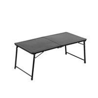 Table pliante de camping en alliage d'aluminium anti-taches, imperméable et résistante aux UV ; Mobilier d'extérieur commercial de grande taille