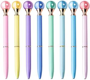 Regalo di penne di perle per donna, fantastiche penne a sfera in metallo Bling con inchiostro nero - Product Image 2