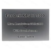 Pantalla Táctil LCD de Repuesto para Laptop Dell XPS 17 9700 Precision 5750 de 17 Pulgadas, Ensamblaje Superior Completo, Color Plateado