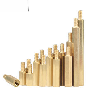 <span class=keywords><strong>M1</strong></span> M2 M3 PCB 5mm Latón Aluminio Macho Hembra Separador Redondo Separador Sujetadores Hexagonales - Product Image 3