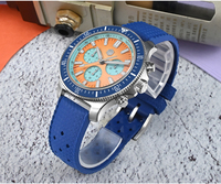 Saint Martin 40 mm Taucher-Chronograph, Automatikuhr für Herren, China Peacock SL-4801, leuchtendes Saphirglas, wasserdicht, 20 Bar, SN0118G-JS