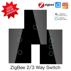 MOES Zigbee <span class=keywords><strong>z-wave</strong></span> קיר מגע חכם אור מתג חכם חיים/Tuya 1/2/3/4 כנופיה 2/3 דרך, interruptor - Product Image 3