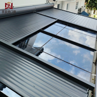 Puits de lumière sans cadre en alliage d'aluminium pour maisons et cuisines modernes, applications résidentielles sur toiture, solution d'éclairage naturel