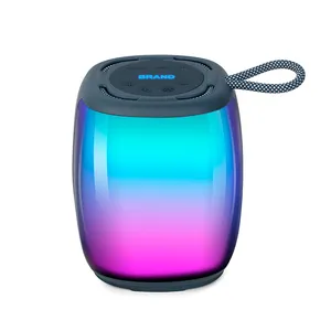 2024 bán buôn OEM thương hiệu không thấm nước Bluetooth loa với RGB ánh sáng cho thể thao ngoài trời âm thanh