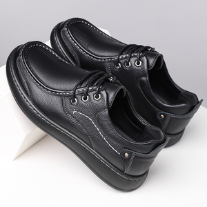 Zapatos Náuticos de Piel Genuina con Cordones para <span class=keywords><strong>Hombre</strong></span>, Mocasines Casuales Cómodos para Caminar a Diario - Product Image 6