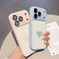 Funda para Teléfono Móvil con Diseño de Corazón y Disipación de Calor para iPhone 18 Pro Max 17 16 15 14 13, Carcasa Antigolpes con Protector de Lente