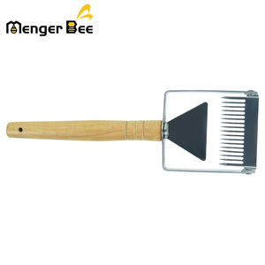 Herramientas de apicultura de 17 agujas al por mayor, cuchillo de madera para destapar peine de miel, raspador de cera para destapar con mango de madera - Product Image 4