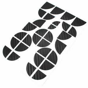 कार्बन फाइबर पैटर्न स्टिकर बीएमडब्ल्यू के लिए सभी भ्रूण कैप सामने के पीछे के हुड ट्रंक ग्रिल लोगो - Product Image 1