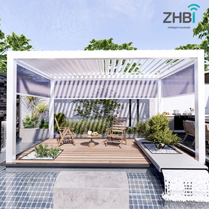 <span class=keywords><strong>Techo</strong></span> de Pérgola Motorizado para Jardín Exterior, Bioclimático, de Aluminio, con Persianas Motorizadas, 4x4, <span class=keywords><strong>4x3</strong></span> - Product Image 1