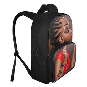 Cute Design Two Pocket African <strong>Black</strong> Arts Print <strong>Large</strong> Capacity Kids <strong>Backpacks</strong> Bag Unisex School <strong>Backpack</strong> for Children Boys Girls - Product Image 2