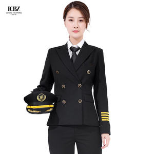 LCBZファッション航空会社スチュワーデスユニフォームパターンユニフォーム航空会社パイロットシャツ航空会社パイロットユニフォーム - Product Image 3