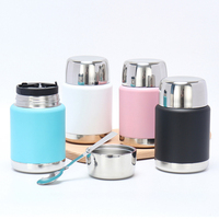 Pot à lunch Tiffin Bento en acier inoxydable 2L Fiole à vide isolée à double paroi pour aliments chauds avec cuillère Récipient alimentaire