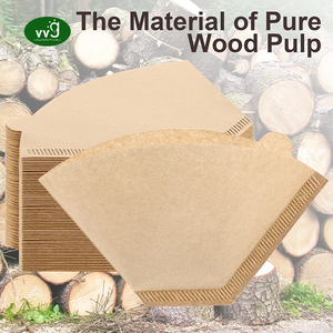 Vvg 100 đếm giỏ cà phê bộ lọc màu trắng tự nhiên dùng một lần 8 đến <span class=keywords><strong>12</strong></span> Cốc giấy lọc cà phê - Product Image 5