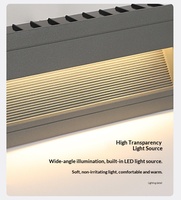 Lampe de marche LED étanche IP65, lampe d'escalier murale encastrée, lumière de voie extérieure anti-éblouissement en aluminium