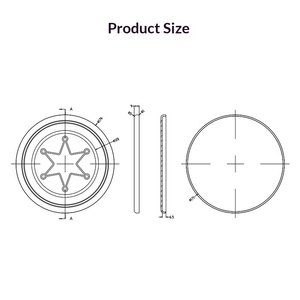 <span class=keywords><strong>Frisbee</strong></span> Personalizzato in Gomma Morbida per <span class=keywords><strong>Addestramento</strong></span> e Gioco di <span class=keywords><strong>Cani</strong></span> - Product Image 3