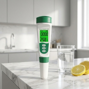 Kit <span class=keywords><strong>de</strong></span> Prueba Profesional 5 en 1 para <span class=keywords><strong>Agua</strong></span> Potable: Medidor <span class=keywords><strong>de</strong></span> PH, EC, TDS, Temperatura y Salinidad, <span class=keywords><strong>Detector</strong></span> <span class=keywords><strong>de</strong></span> Calidad del <span class=keywords><strong>Agua</strong></span> - Product Image 1