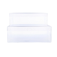 Boîte à chaussures transparente pour hommes et femmes en plastique Pp boîte de rangement Simple affichage emballage pliant boîte d'emballage à clapet
