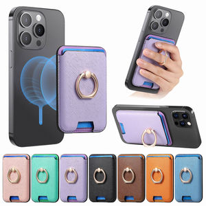 Funda Protectora para Teléfono con Anillo y Tarjetero para iPhone 16/17 Pro/15 Plus/14 Pro/13 Promax/12 Pro/11/8 Plus, Material PU - Product Image 6
