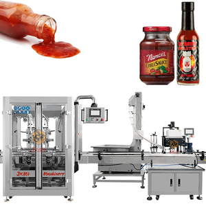 Nhà Máy giá tự động Hot dán dầu đóng gói Máy chiết rót cho CHILLI <span class=keywords><strong>SAUCE</strong></span> Jar Chili <span class=keywords><strong>Sauce</strong></span> rót chai máy đóng nắp - Product Image 1