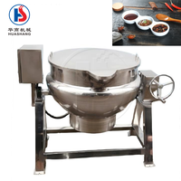 Marmite de cuisson électrique commerciale inclinable en acier inoxydable de 100 litres pour la préparation de sauces, soupes, confitures et bonbons