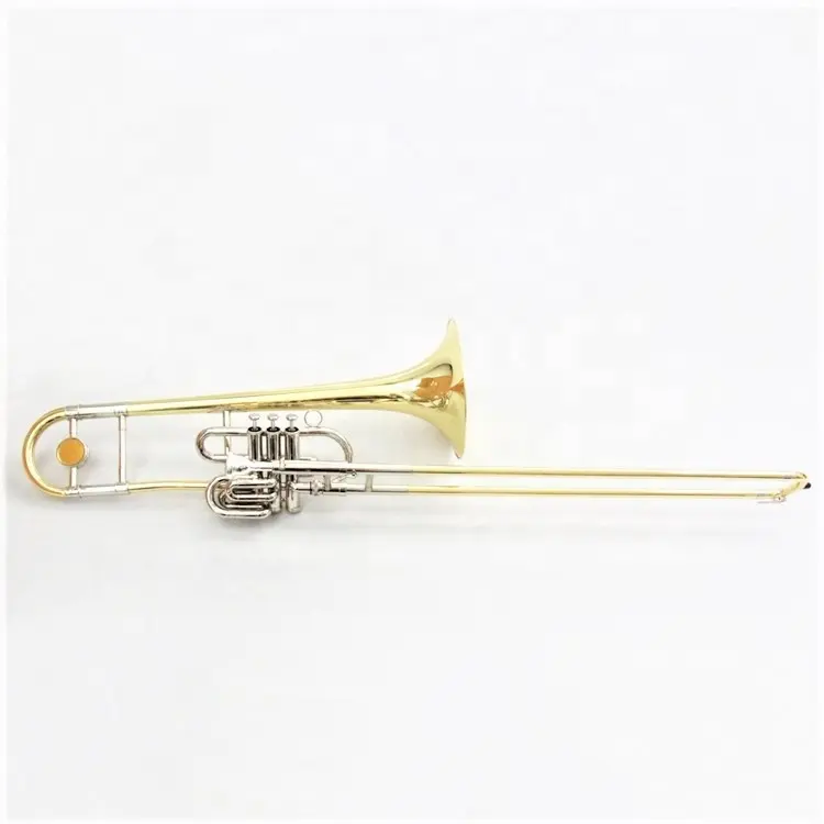 Chuyên Nghiệp SUPERBONE Piston Kép Sử Dụng Superbone Trombone Cao Cấp Bb/F Trombone