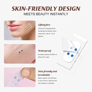 Nastro invisibile per il lifting del collo e del viso, impermeabile, da applicare sotto il trucco - Product Image 4