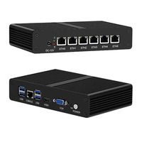 Serveur 6 ports LAN avec 4 Go de RAM DDR4, 32 Go de SSD mSATA, routeur d'appareil réseau, pare-feu sans ventilateur Pfsense, mini PC