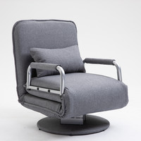 Sofá Cama Extensible Plegable Moderno, Convertible, con Estructura de Madera y Metal y Tapicería de Tela, para Sala de Estar, Dormitorio o Exterior