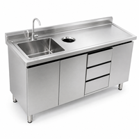 Tuyau de vidange d'évier de cuisine en acier inoxydable 304 201 de qualité alimentaire, avec revêtement autonettoyant, capacité de charge 500 kg/m, compatible OEM