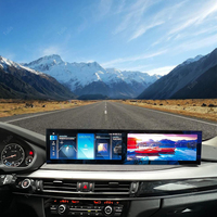 Radio Mobil untuk BMW X5 X6 F15 Android Auto Multimedia Player Layar Sentuh 24.6 Inch Dual Screen Head Unit Radio Mobil Stereo Android
