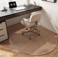 Faux Sisal Long Oval Pineapple Ring Carpet, Hallway Runner Rug, Chair Mat