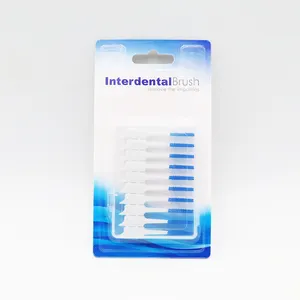 20 packs double ended toothpick brush dental picks for teeth cleaning soft silicone interdental brush