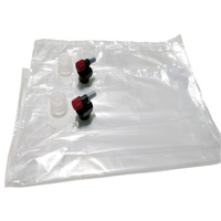 Sac en plastique transparent de qualité alimentaire aseptique de 5L à 20L pour café, jus, eau, boissons, avec distributeur en boîte et valve Vitop
