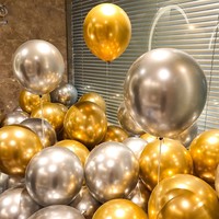 Ballon en latex circulaire épaissi anti-explosion à paillettes imprimées pour décoration de fête d'anniversaire et de mariage