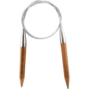 Aiguilles à tricoter circulaires en bois de hêtre de 9 mm, 16 pouces, de différentes couleurs, finition Teal, pour couture à la main - Product Image 3