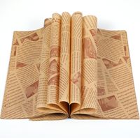 Papier sulfurisé pour four, papier absorbant pour vaisselle, papier d'emballage pour snacks, sandwichs et hamburgers, papier alimentaire jetable résistant à l'huile