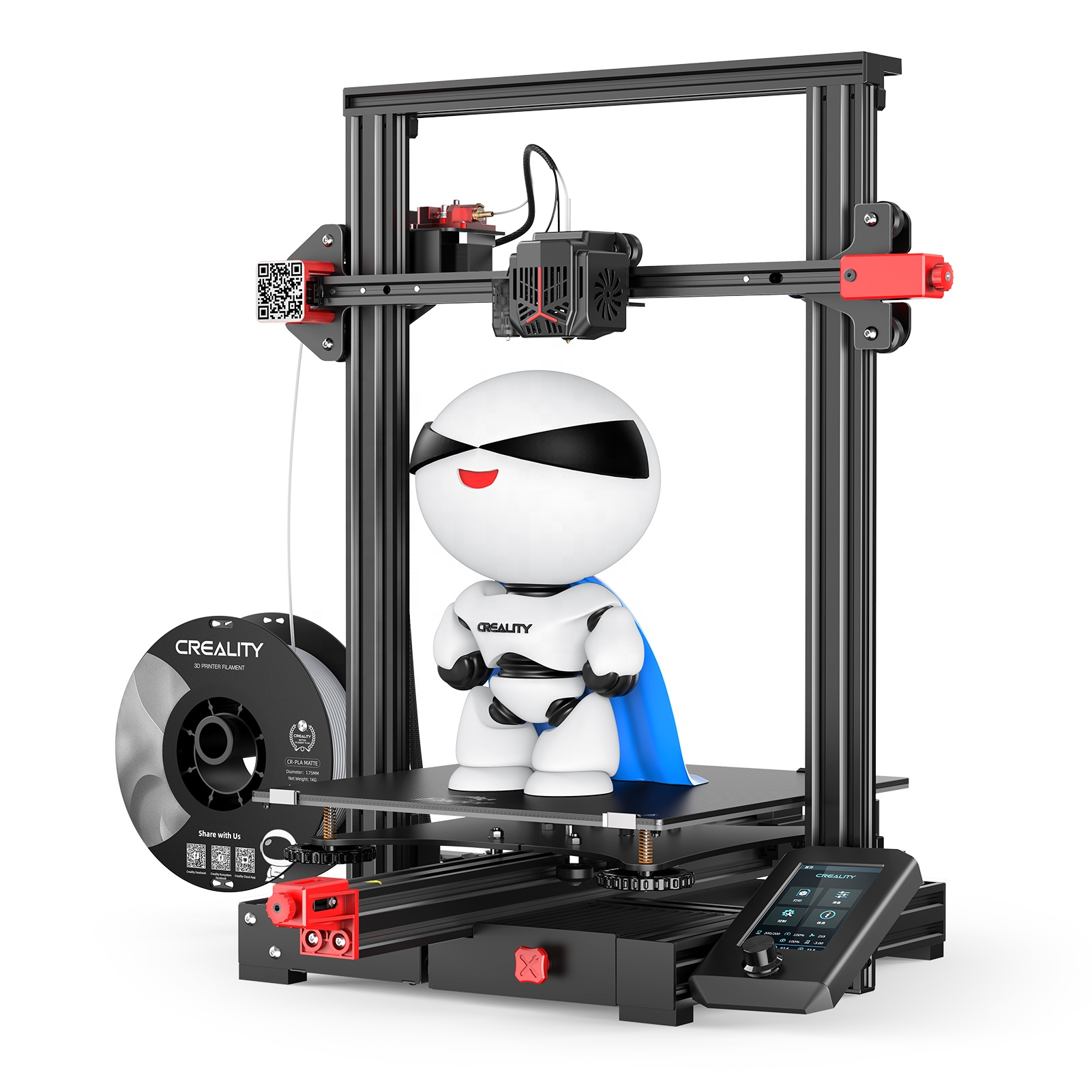 Creality-Impresora 3D Ender-3 Max Neo, dispositivo de impresión de gran tamaño, 300x300x320mm, FDM, con CR Touch, autonivelante, venta al por mayor