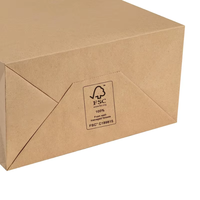 Sachet en papier kraft brun industriel personnalisable pour l'emballage personnalisé de l'artisanat et des bougies
