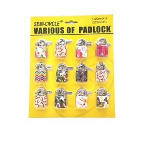 Samhoo loại mỏng đúc sắt chống trộm khóa móc khóa với 3 phím-Khóa chủ cho an ninh hàng đầu - Product Image 4