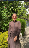 Maillot de bain sportif musulman modeste UPF 50+ en tissu à séchage rapide, style burkini, grande taille, ensemble 3 pièces