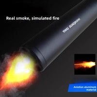 Modèle de jouet de simulation de flamme silencieuse en alliage d'aluminium, émettant de la fumée, pour film, jeu sportif, airsoft, jeunesse