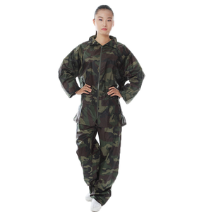 Ensemble de Combinaison de Pluie Camouflage Imperméable pour Hommes et Femmes Imperméable de <span class=keywords><strong>Moto</strong></span> Respirant avec Fermeture Éclair Deux Pièces Séparées Vêtements de Pluie - Product Image 3
