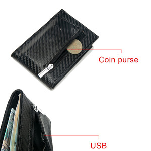 <span class=keywords><strong>Cartera</strong></span> Inteligente Personalizada de Primera Capa de Cuero Genuino con Bluetooth, GPS, Tarjetero, Monedero, Bolsillo para Dinero y Monedas - Product Image 3