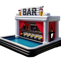 Tente Gonflable Bar à Eau pour Piscine Extérieure, Tente Pub de Fête pour Jardin, Vente Chaude, Tente Bar Gonflable de Haute Qualité