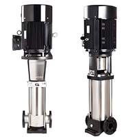 Pompe centrifuge verticale multi-étages triphasée en acier inoxydable à haute pression certifiée CE, modèles CDL CDLF