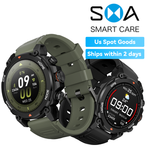 กีฬากลางแจ้ง นาฬิกาอัจฉริยะ เข็มทิศ บารอมิเตอร์ 5ATM กันน้ำ GPS แบบดูอัลแบนด์ อุปกรณ์เดินป่า สต็อกของสหรัฐอเมริกา - Product Image 2