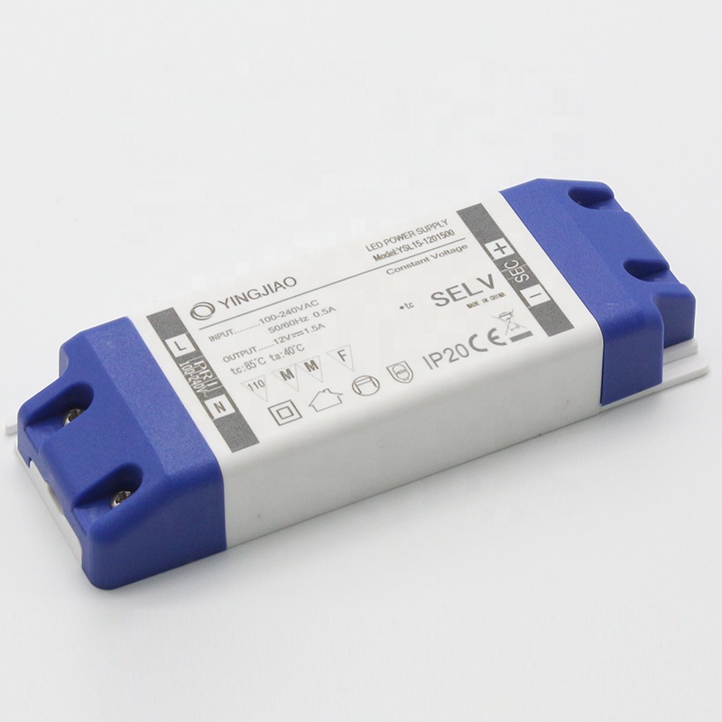 CE по ограничению на использование опасных материалов в производстве светодиодный драйвер постоянного напряжения 12 В 1.5A питание светодиодной ленты IP20 18 Вт 24В преобразователь